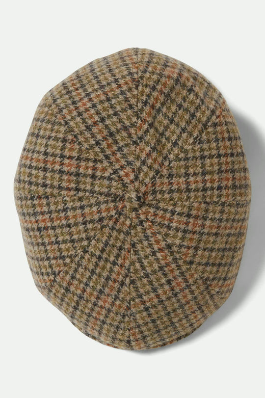 Brixton - Brood Snap Cap - Oatmeal/Charcoal Houndstooth