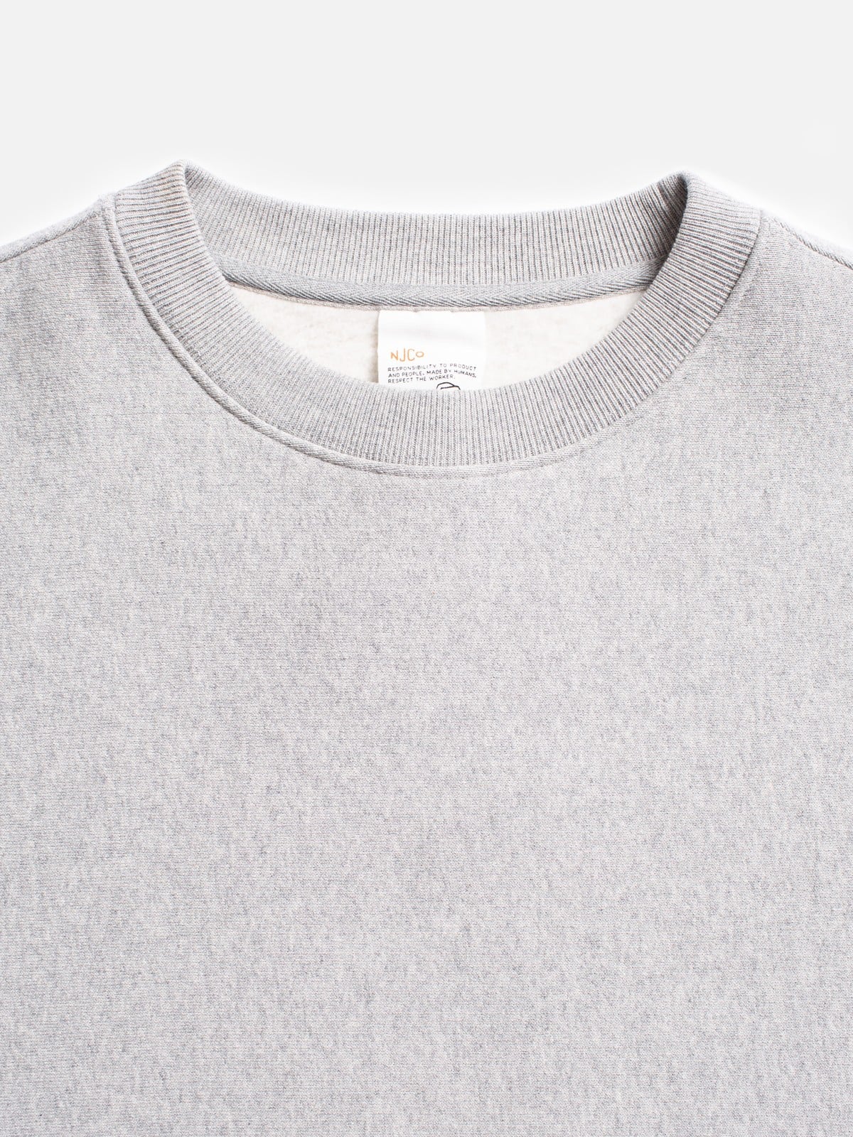 Nudie - Hasse Crew Neck Sweatshirt - Greymelange