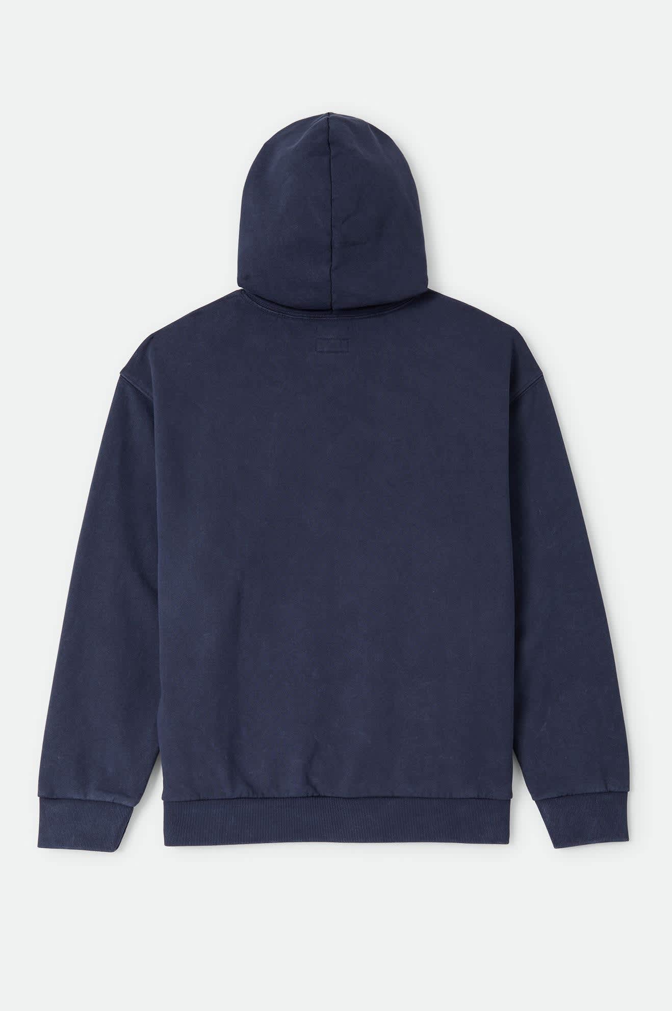 Brixton - Baseline Hood Fleece - Washed Navy Vintage Wash