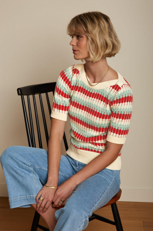 King Louie - Audrey Top Cimier - Cream