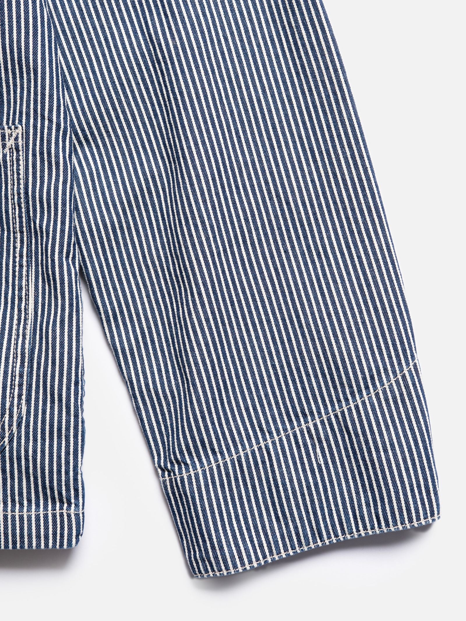 Nudie - Howie Hickory Chore Jacket - Blue/Offwhite