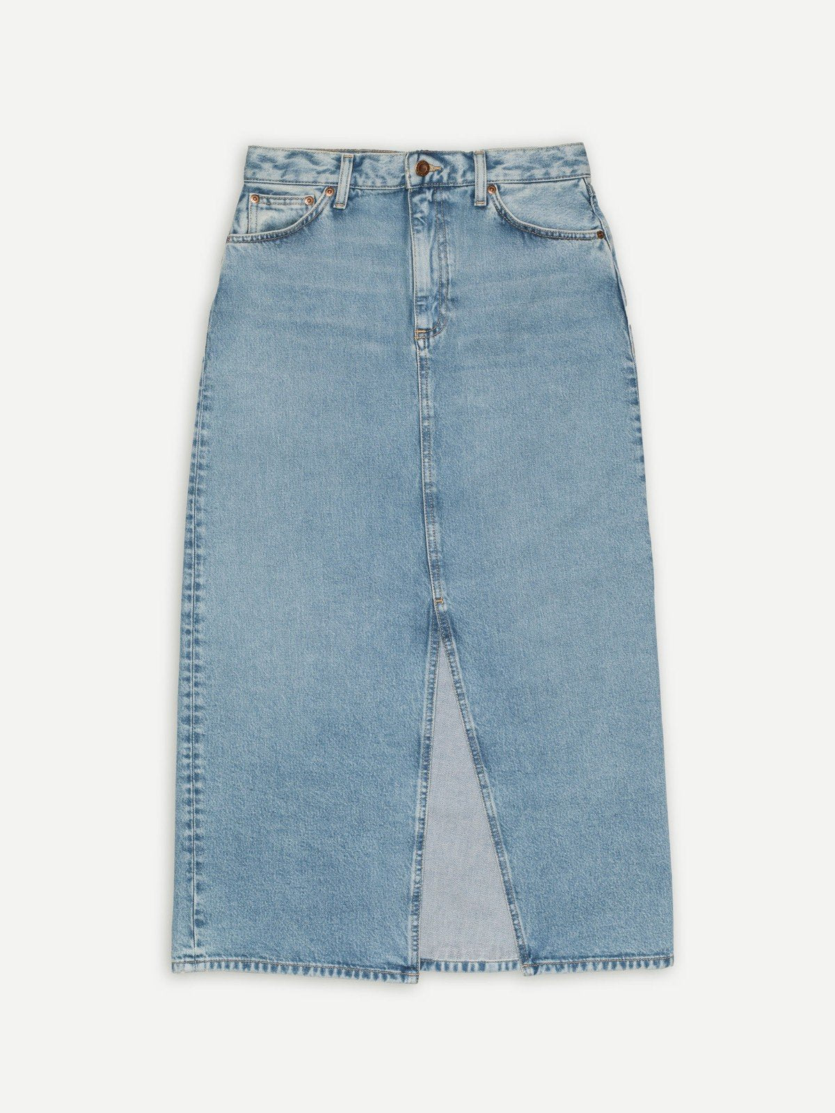 Nudie - Anna Denim Skirt Desert - Light Blue