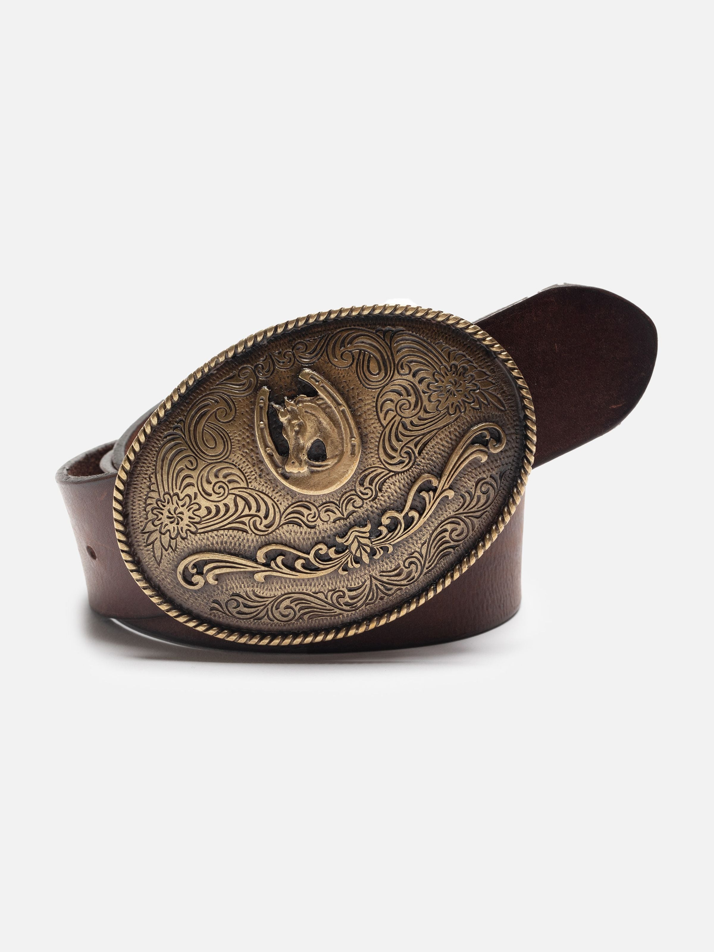 Nudie - Western Buckle Belt - Dark Brown