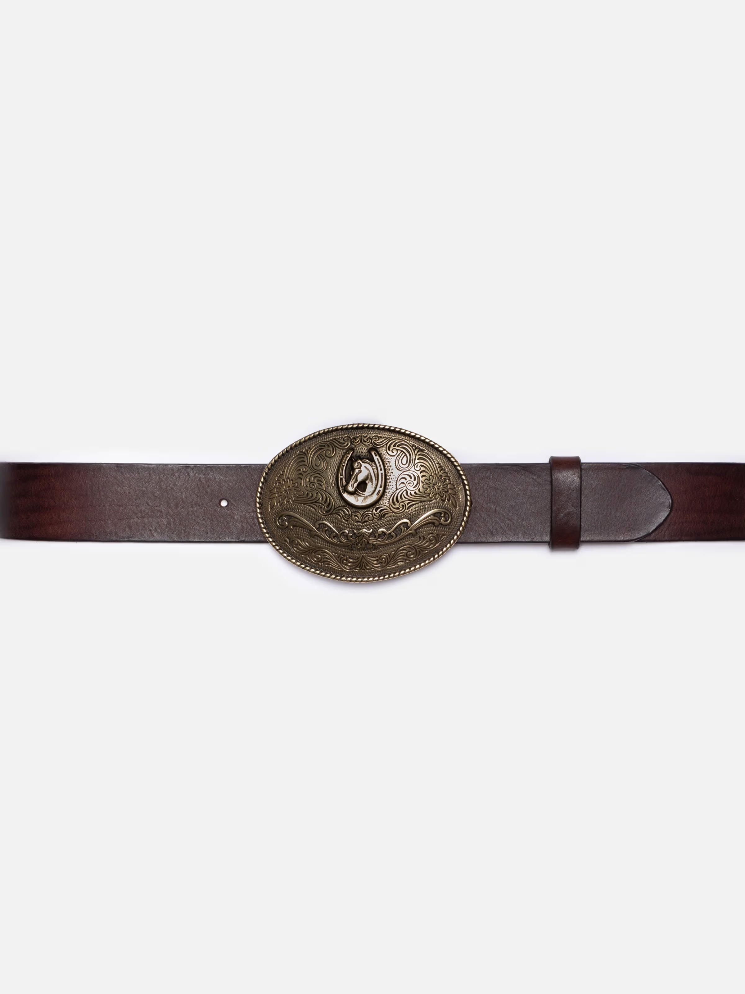Nudie - Western Buckle Belt - Dark Brown