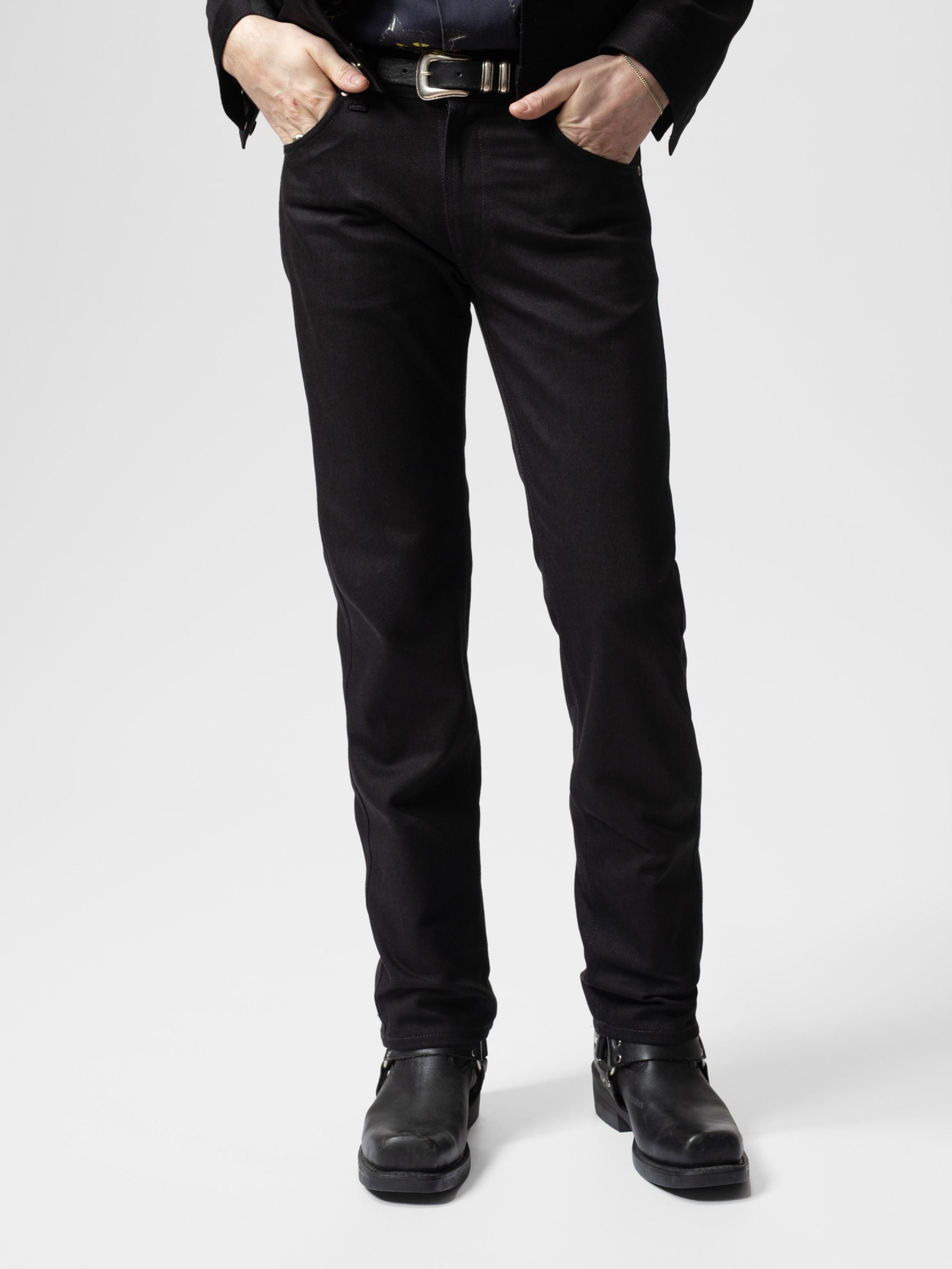 Nudie - Slim Jim Jean - Dry Black Tar