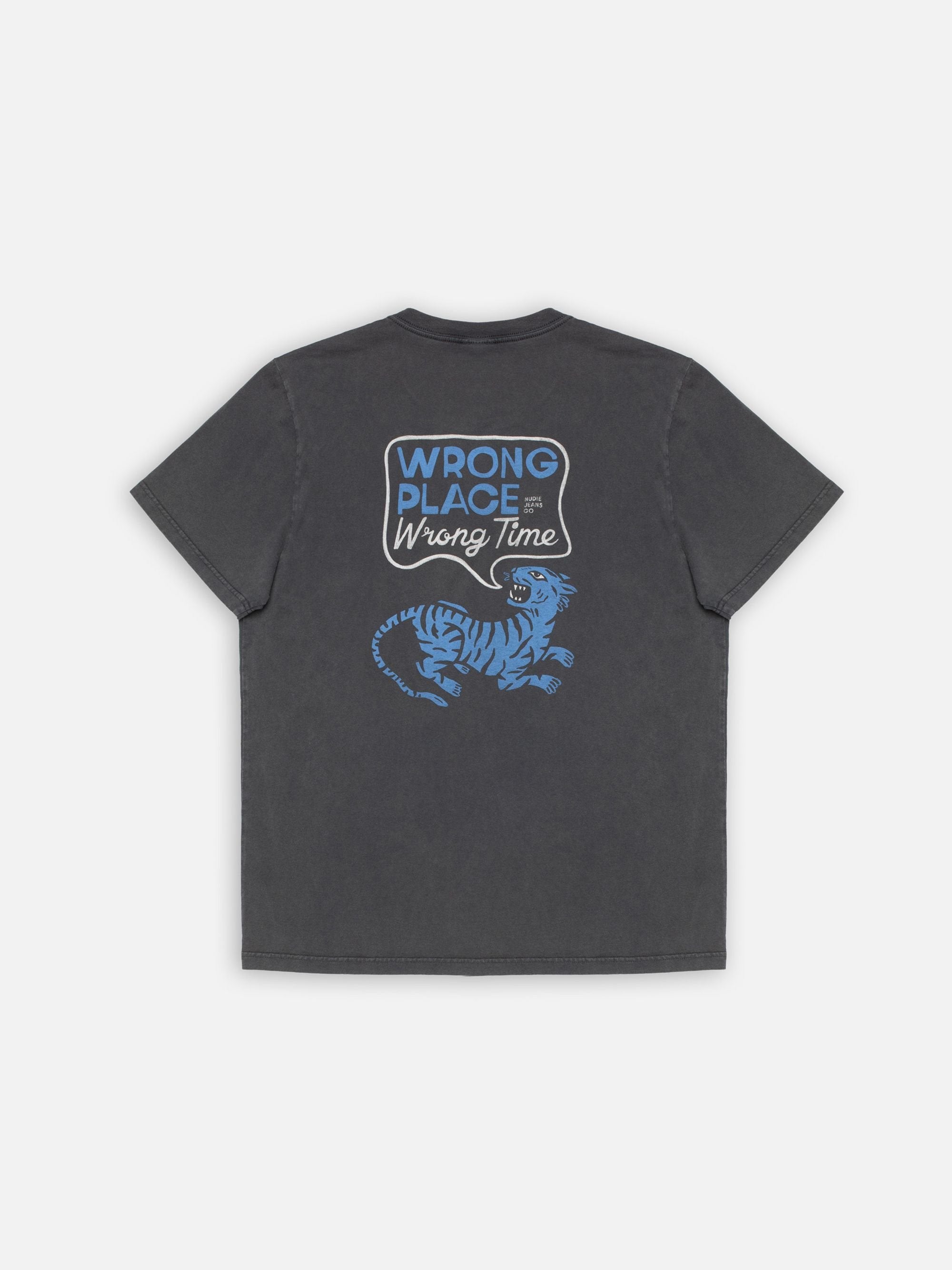 Nudie - Roy Wrong Place Tee - Antracite