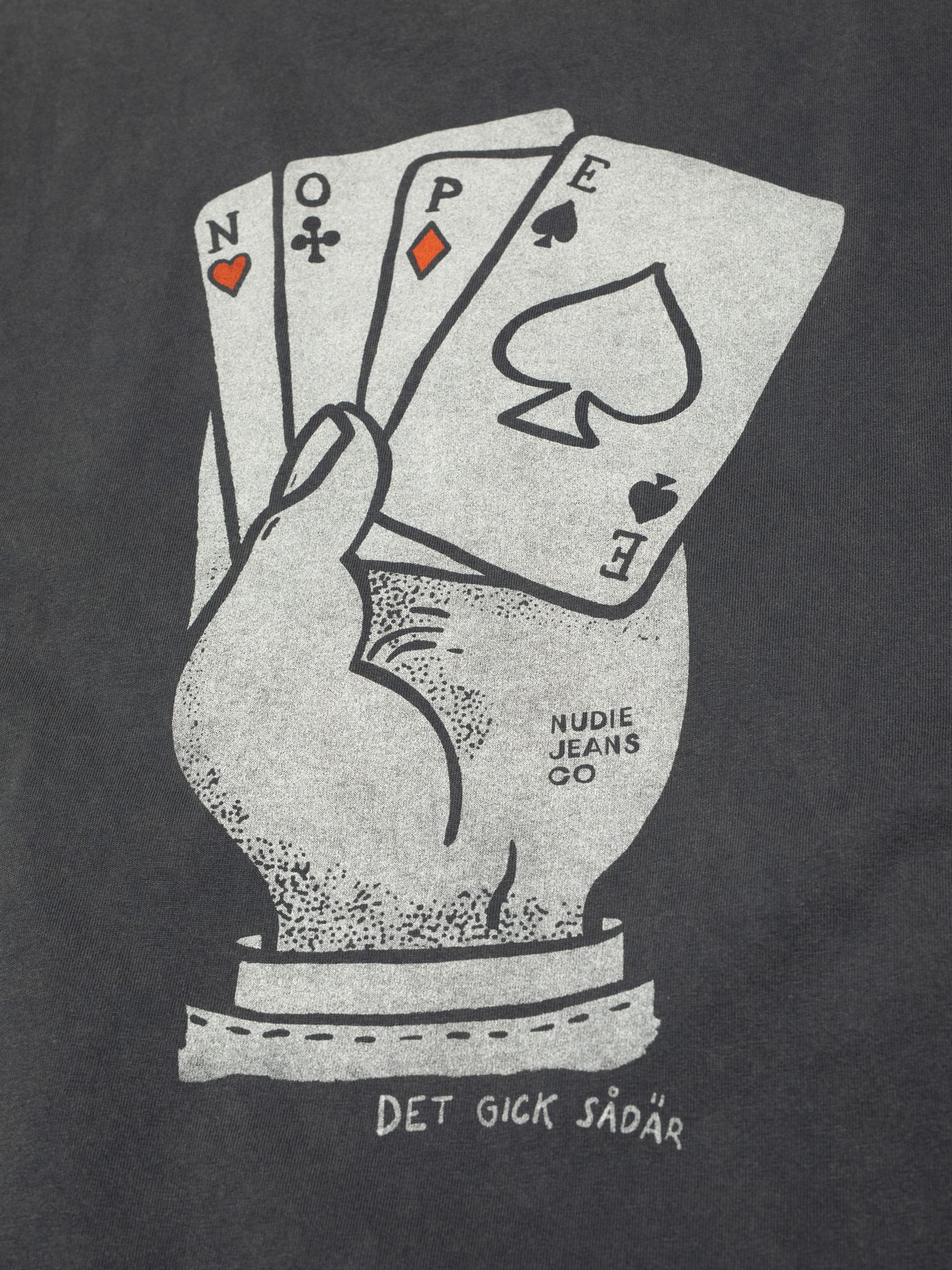 Nudie - Roy Nope Tee - Antracite