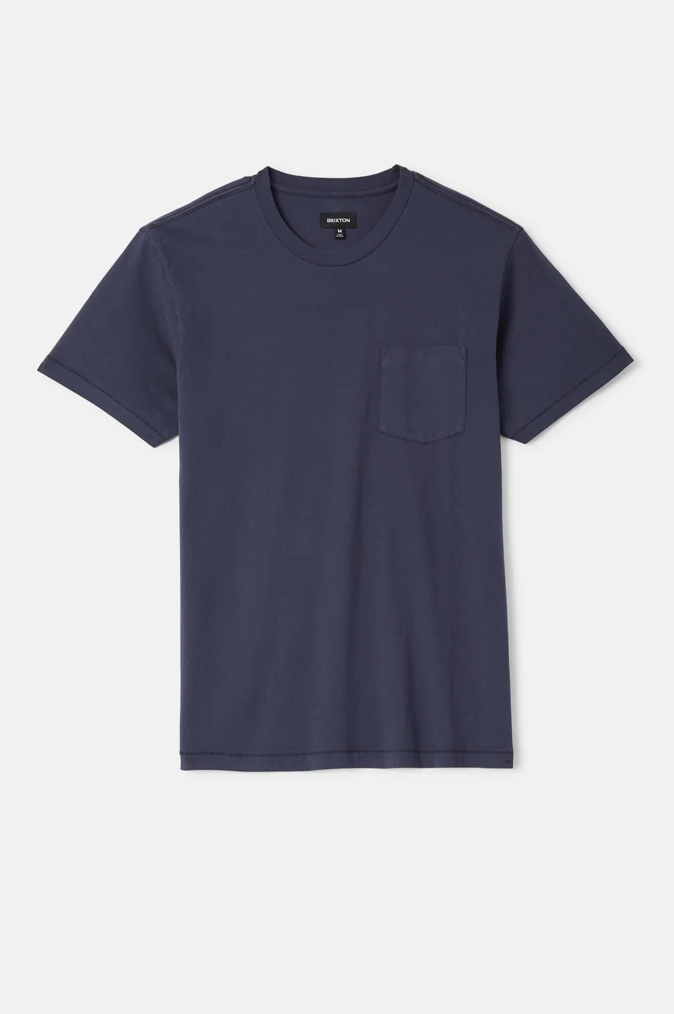 Brixton - Baseline Pocket Tee - Washed Navy Vintage Wash