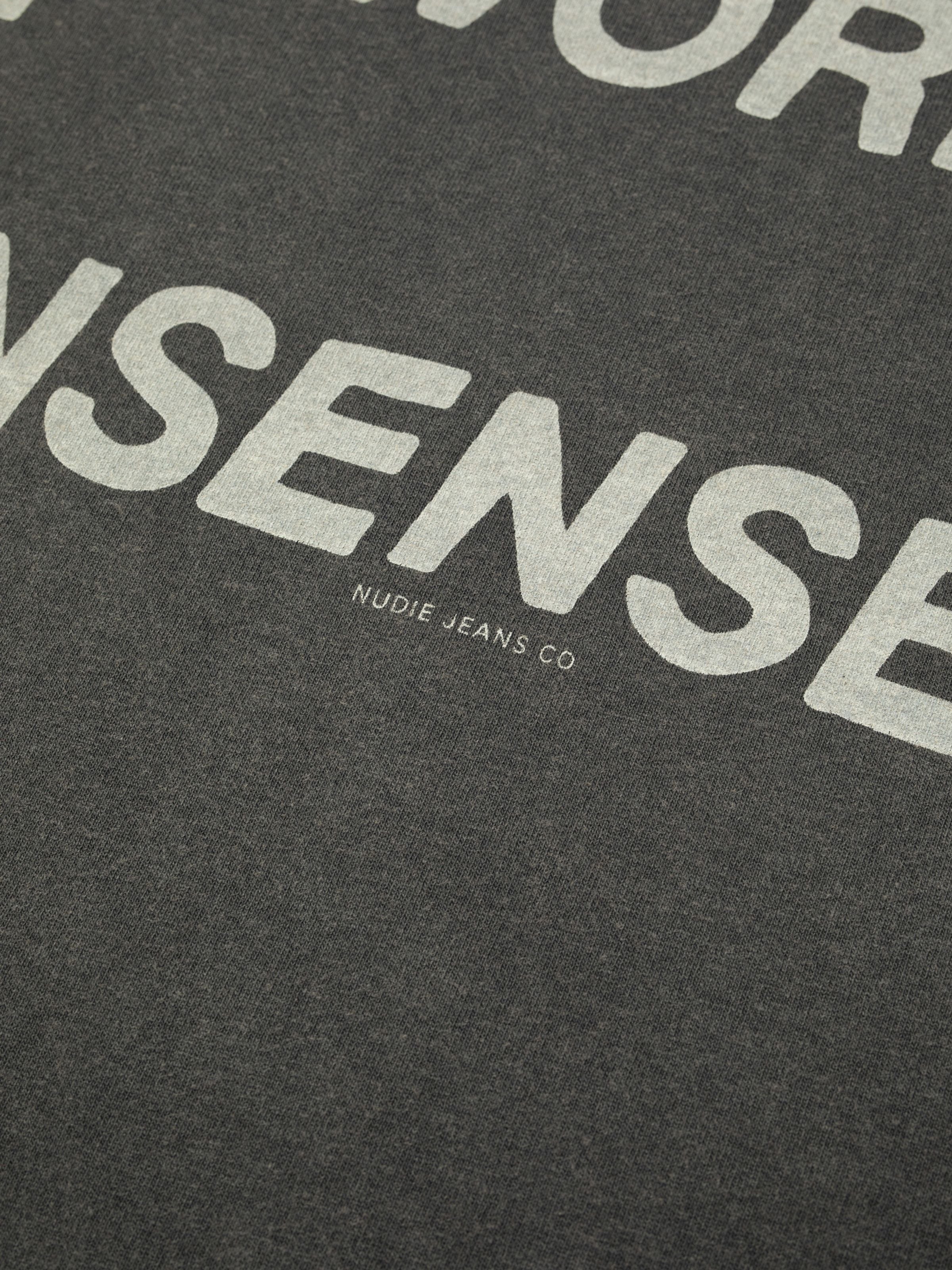 Nudie - Roy Make Sense Tee - Antracite