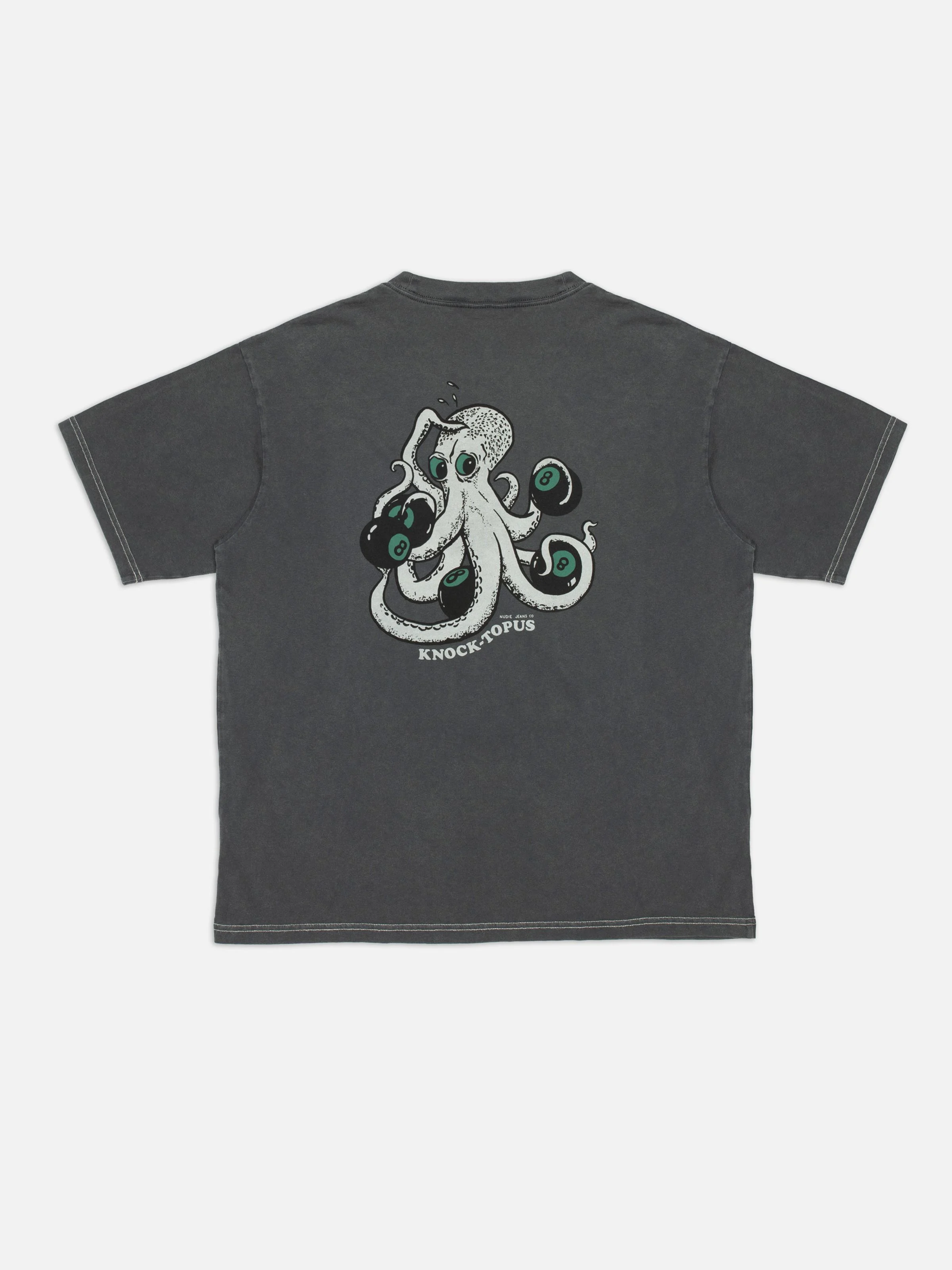 Nudie - Koffe Knock-Topus Tee - Antracite