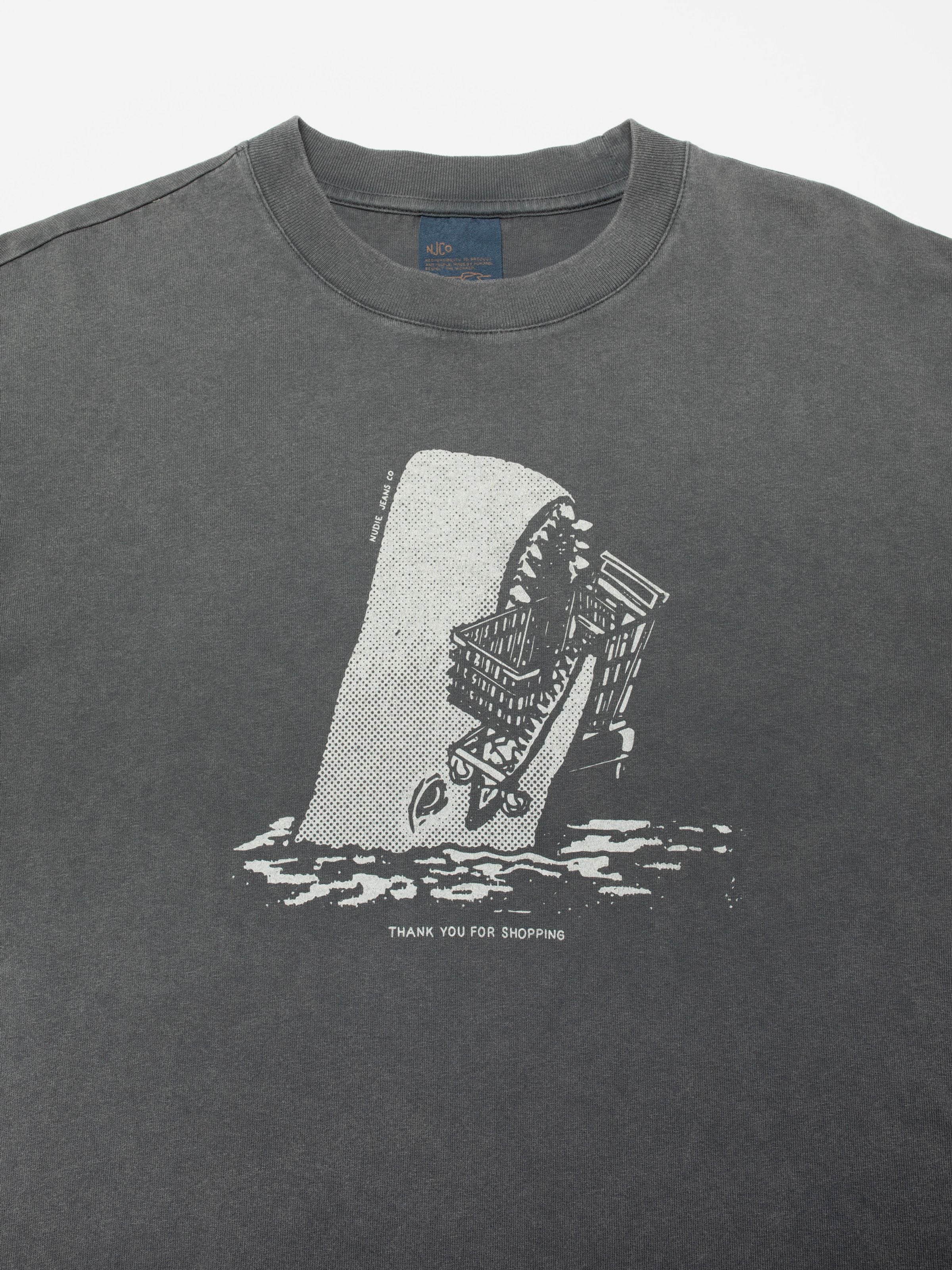 Nudie - Rita Shop-Chop Tee - Antracite