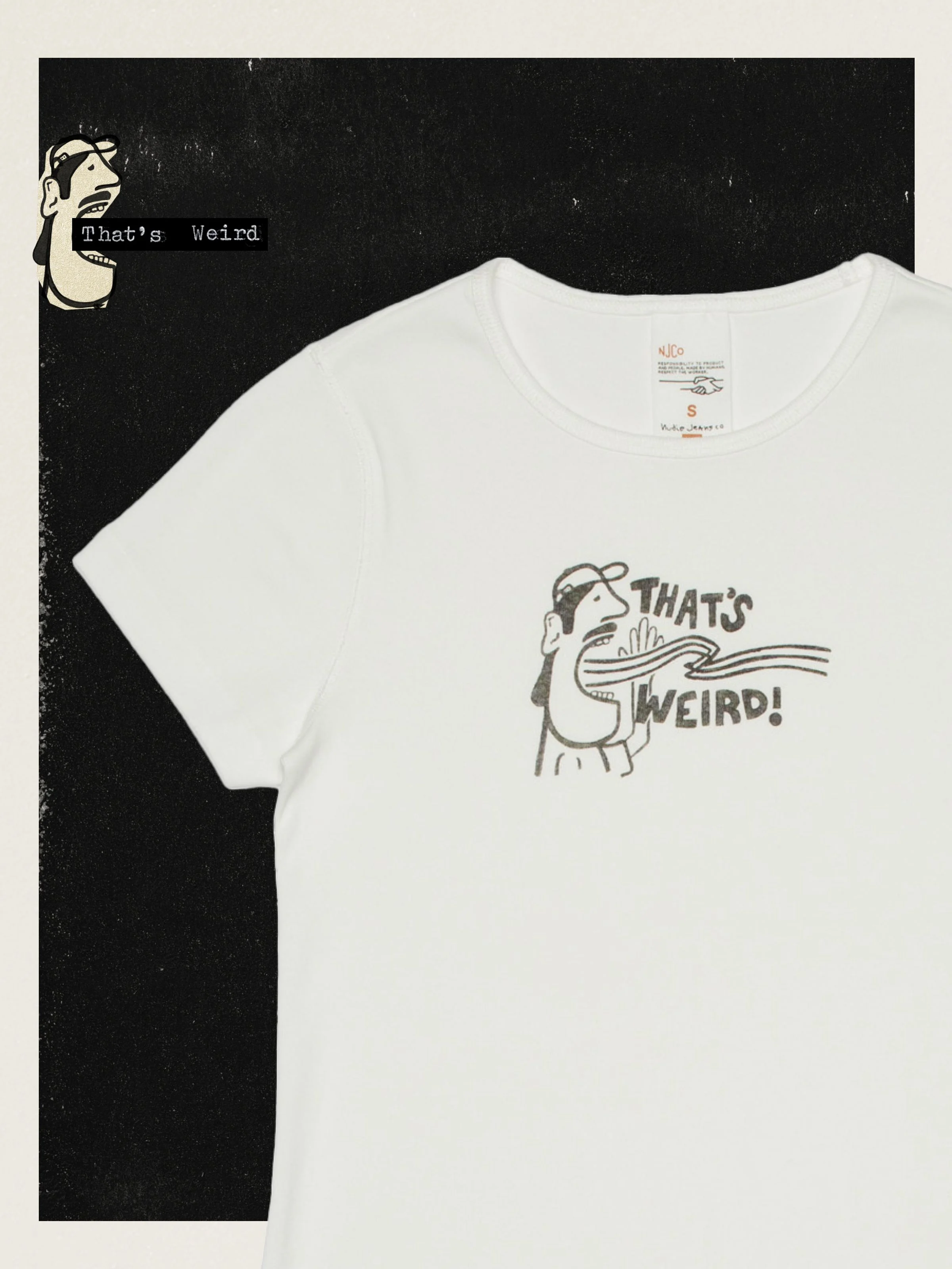 Nudie - Eve Thats Weird Tee - Offwhite