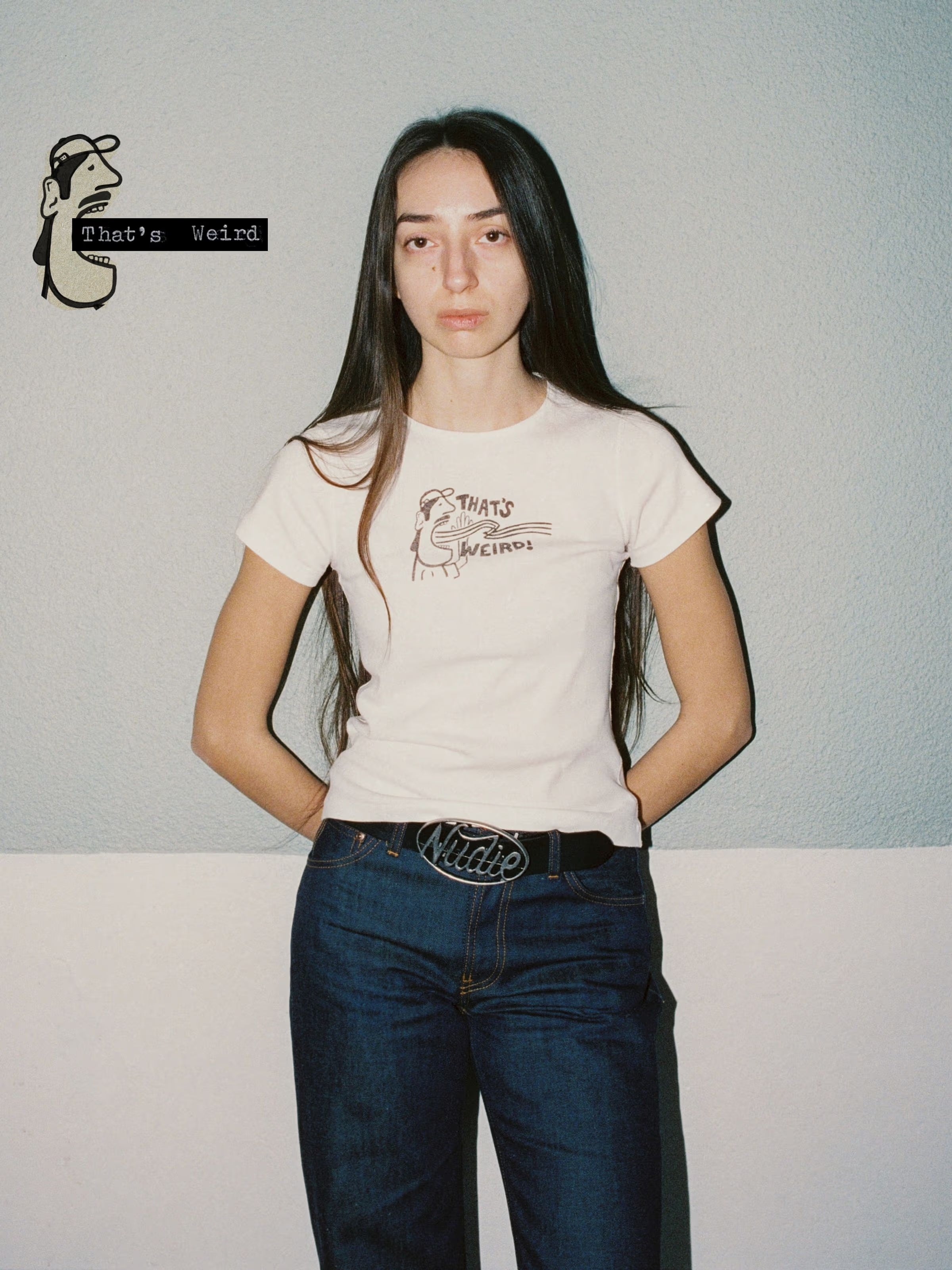 Nudie - Eve Thats Weird Tee - Offwhite