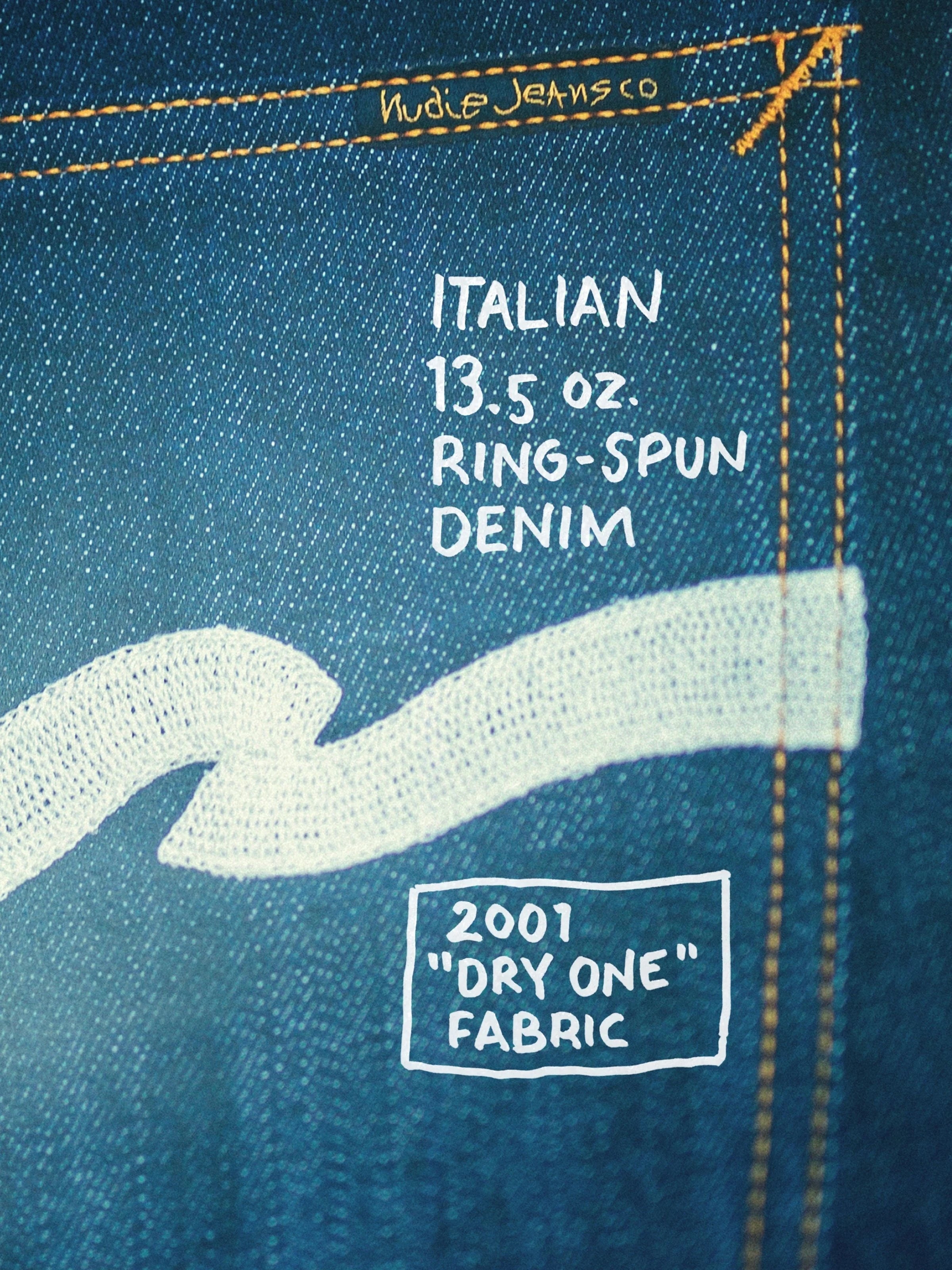 Nudie - Tuff Tony Jean - Dry Ecru Waves