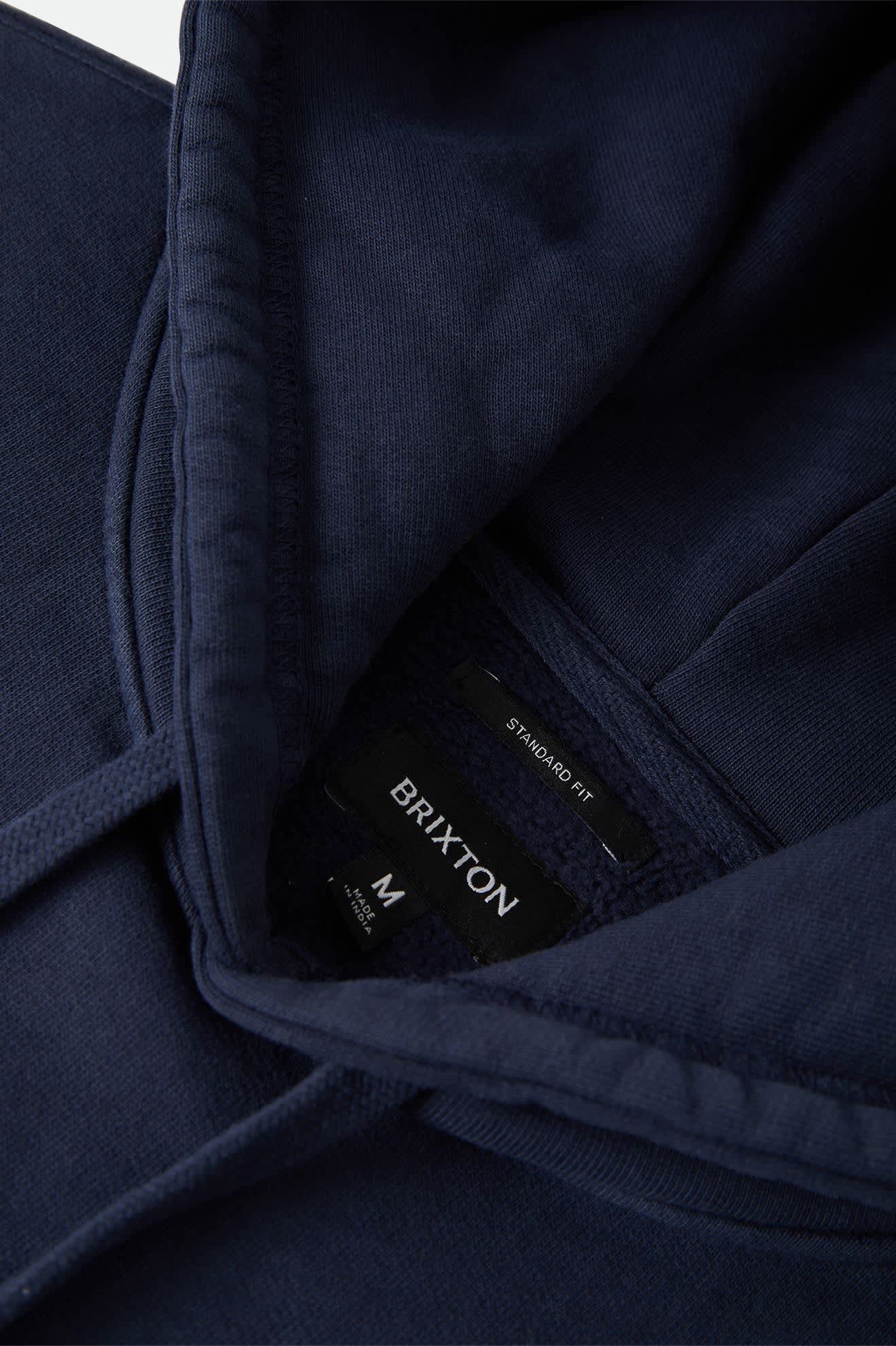 Brixton - Baseline Hood Fleece - Washed Navy Vintage Wash