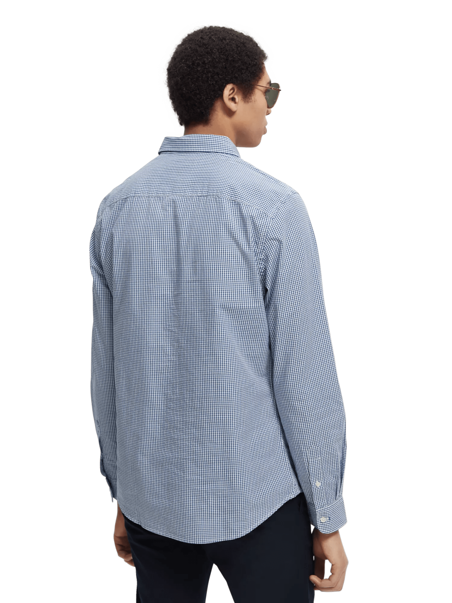 Scotch & Soda - Yarn-Dyed Slim Fit Poplin Shirt - Blue Check