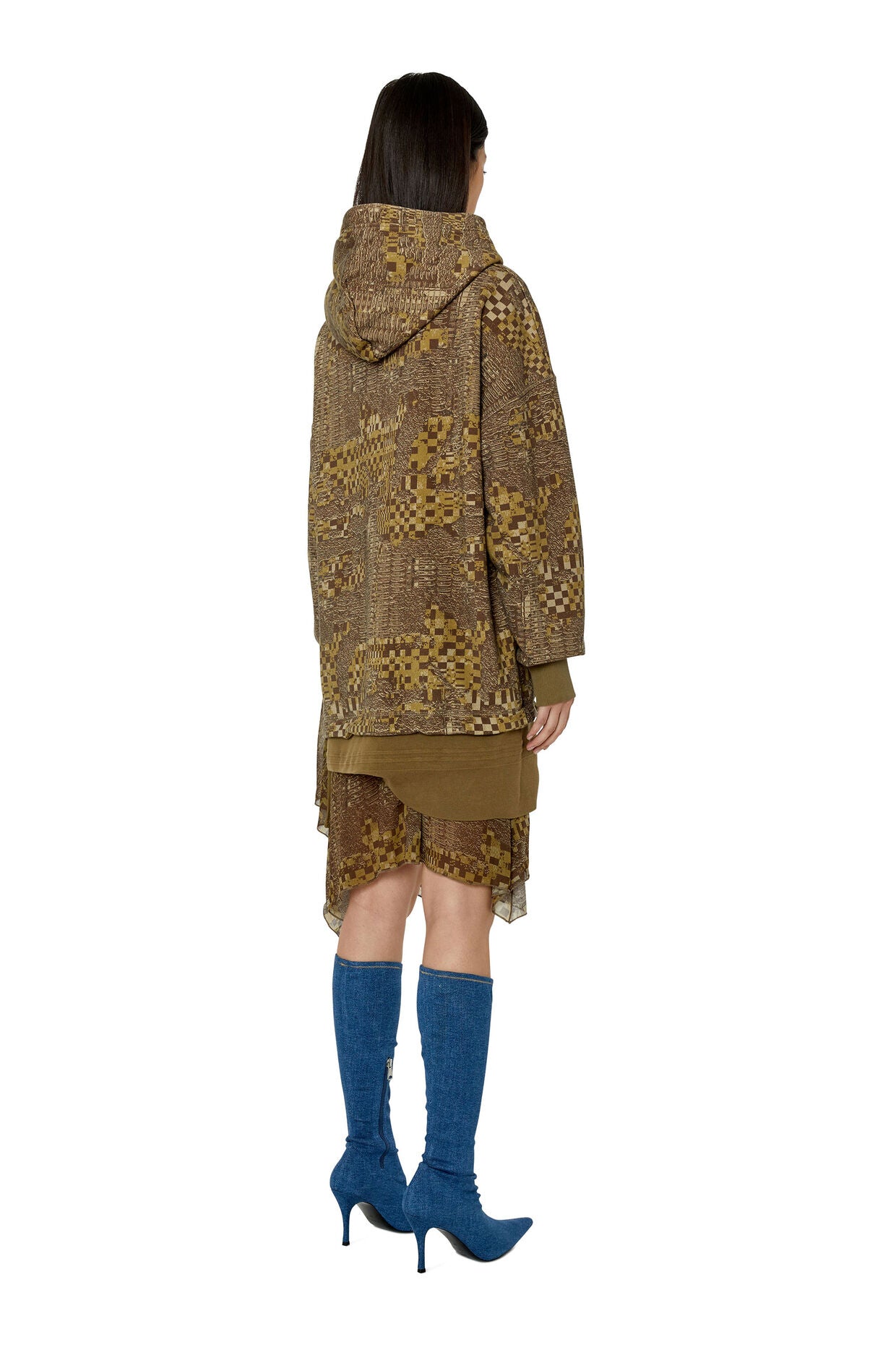 Diesel - D-Rolly-Hood Dress - Military Green
