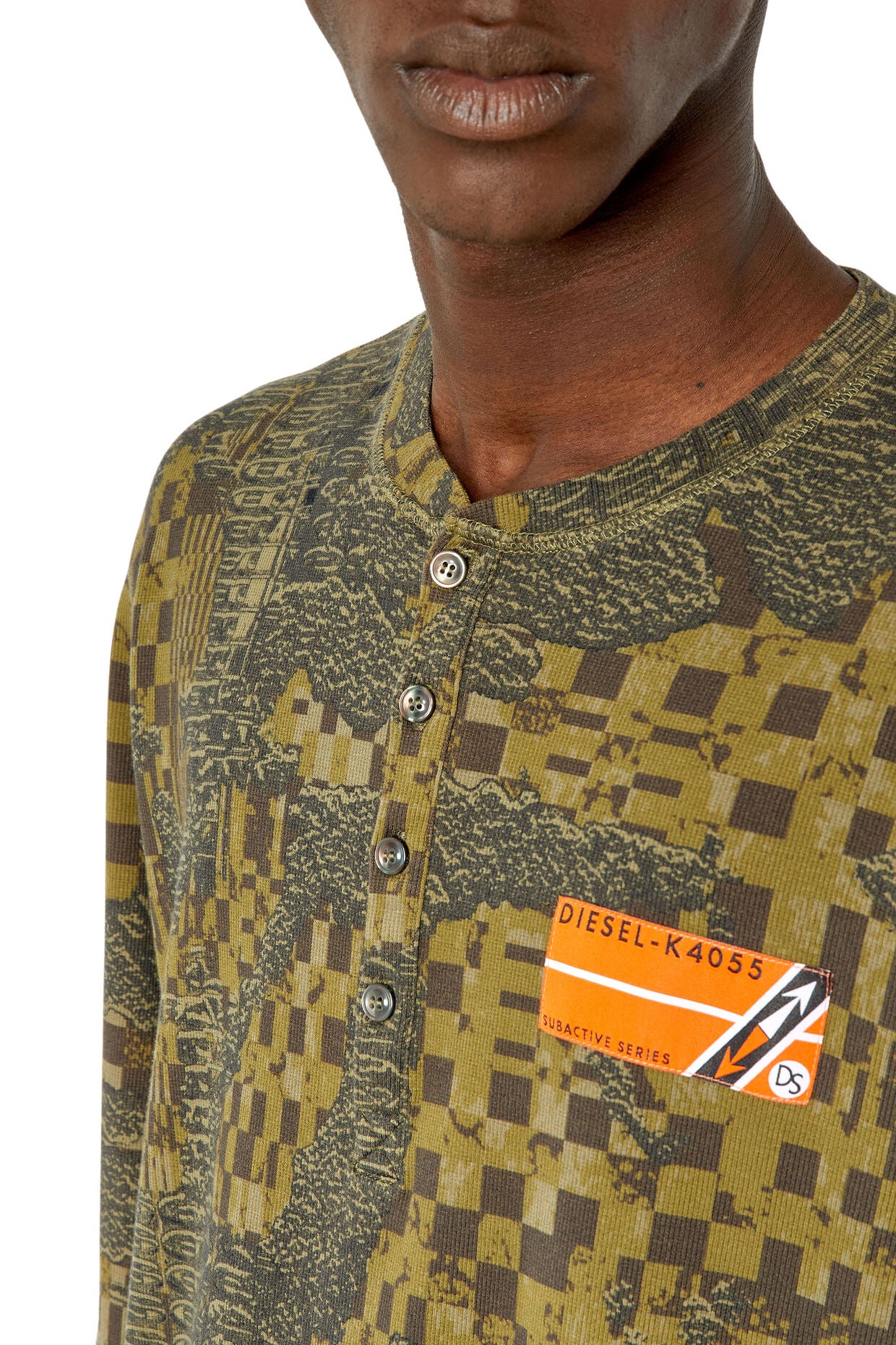 Diesel - T-Juser-G1 LS T-Shirt - Military Green