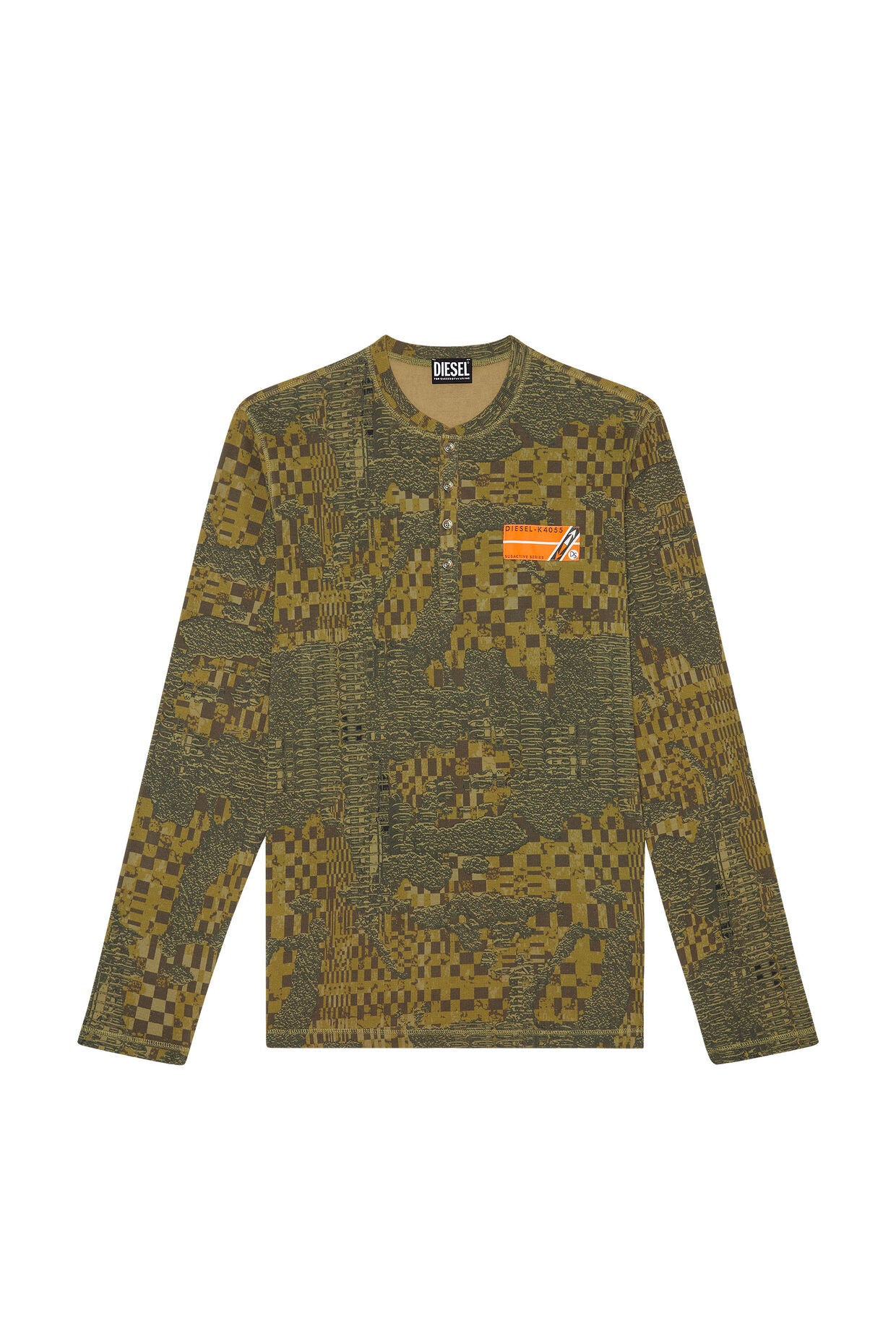Diesel - T-Juser-G1 LS T-Shirt - Military Green