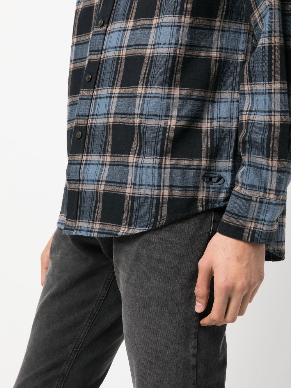 Diesel - S-Umbe-Check-N Shirt - Black/Blue