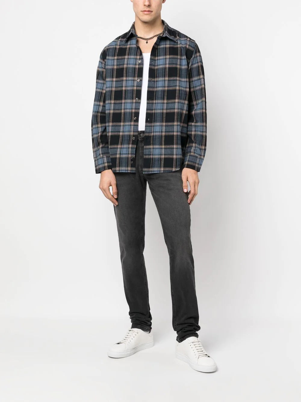Diesel - S-Umbe-Check-N Shirt - Black/Blue