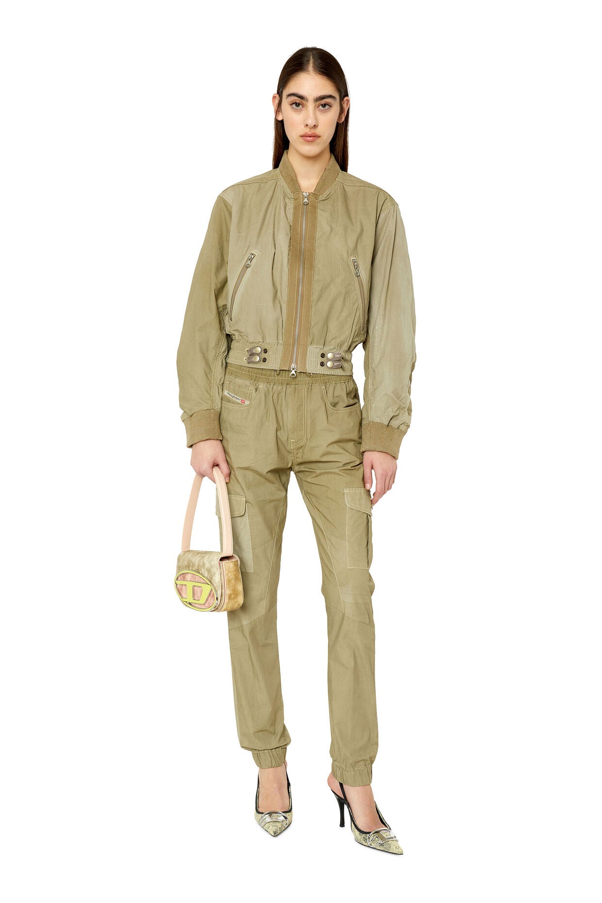Diesel - P-Ursula-Chalk Trousers - Military Green