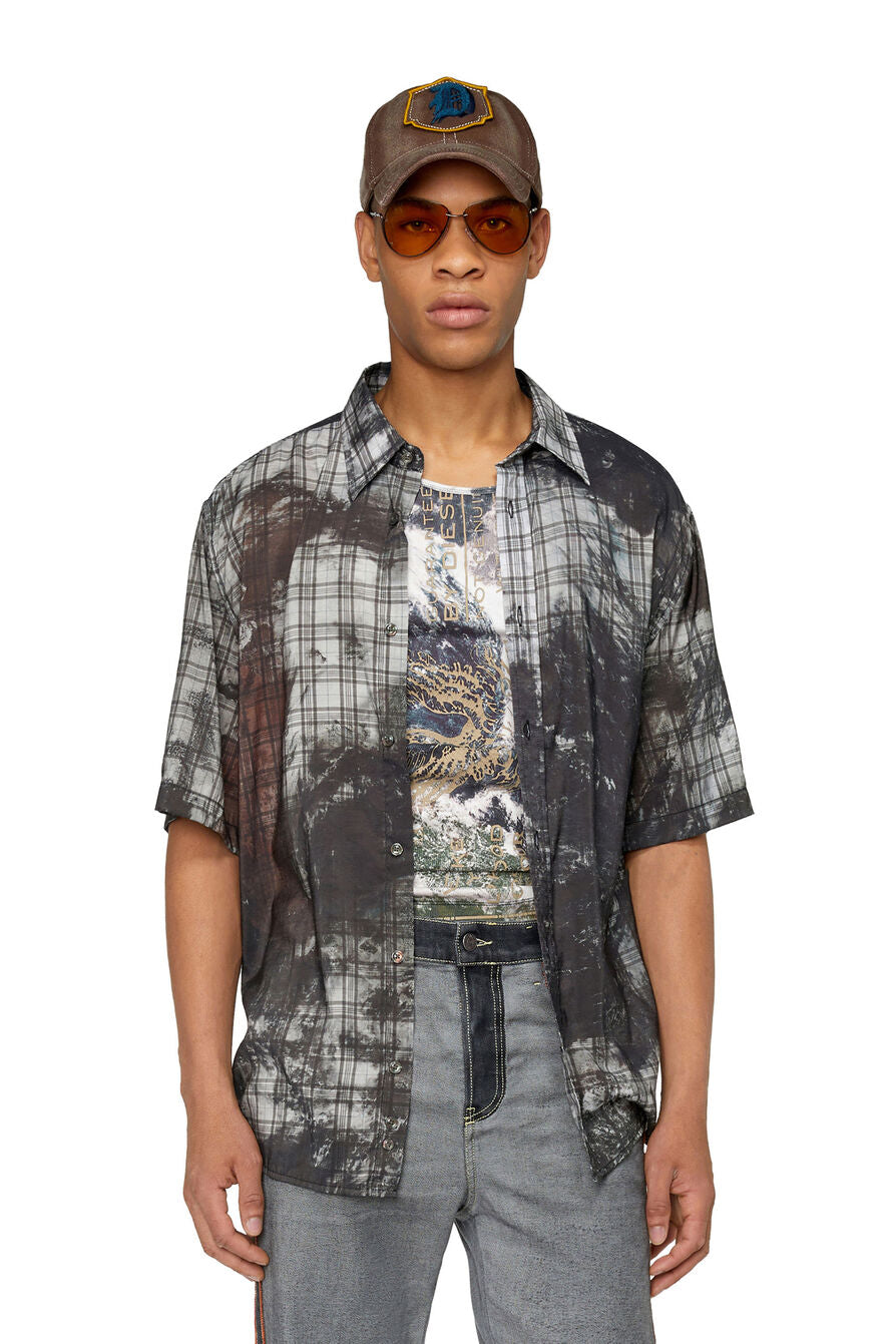 Diesel - S-Umbe-SSL-Globe Shirt - Black/Grey