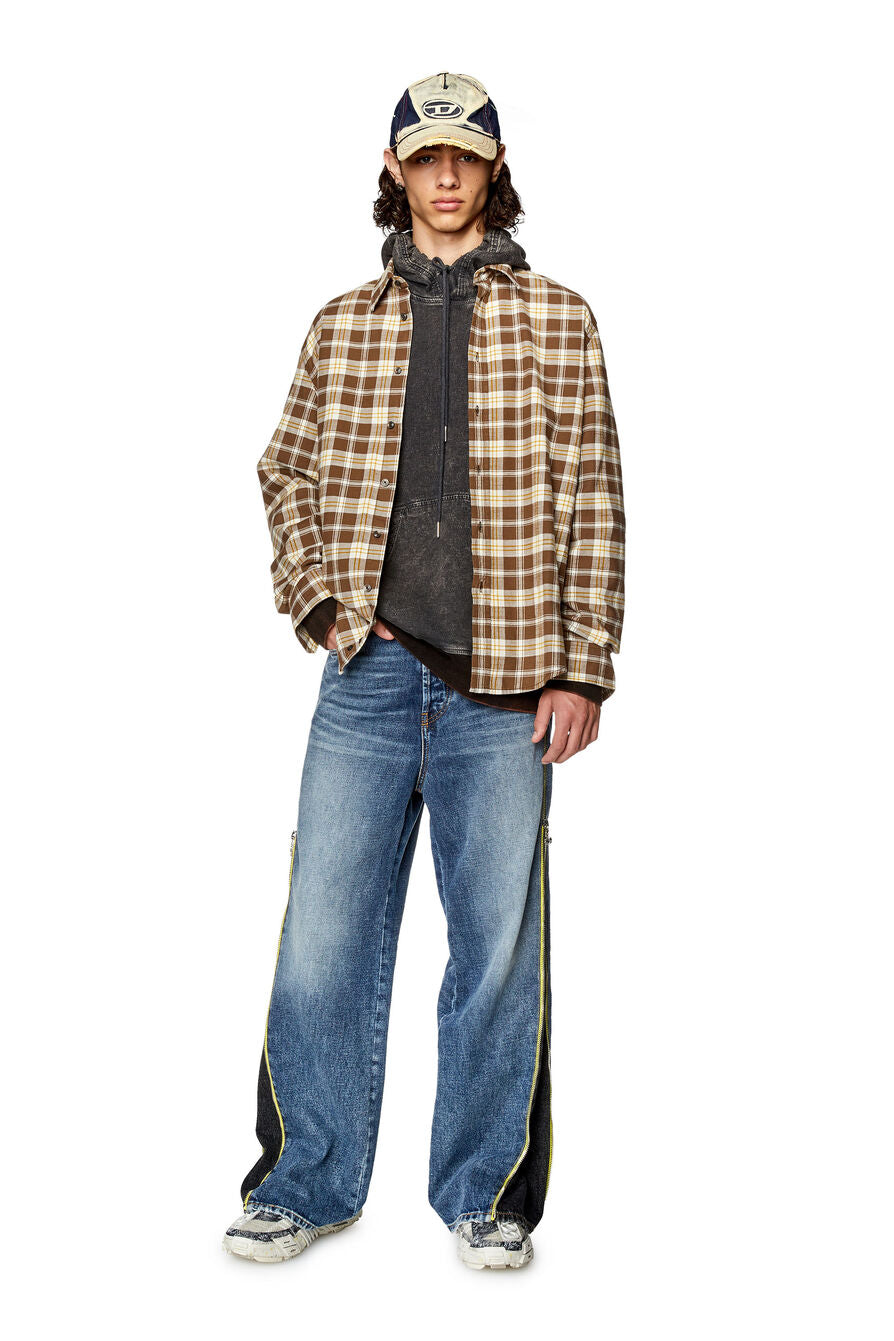 Diesel - S-Umbe-Check-NW Shirt - Brown/Beige