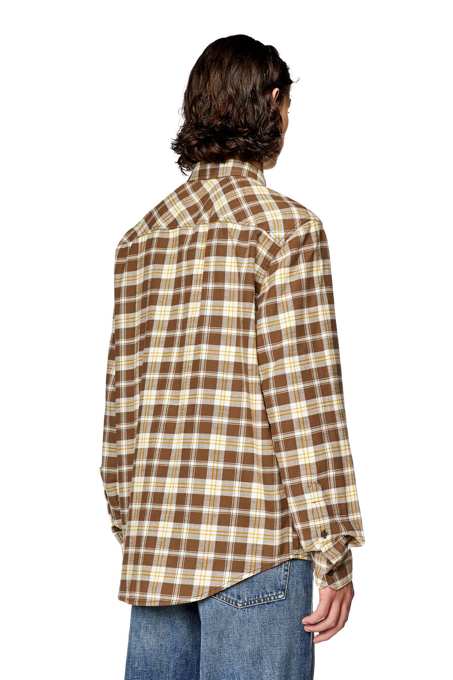 Diesel - S-Umbe-Check-NW Shirt - Brown/Beige