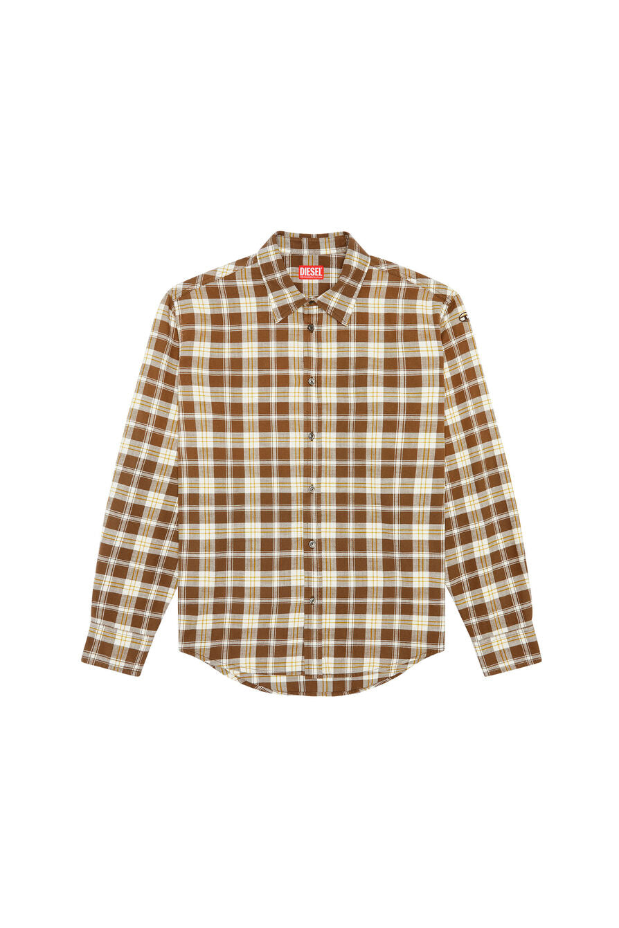 Diesel - S-Umbe-Check-NW Shirt - Brown/Beige
