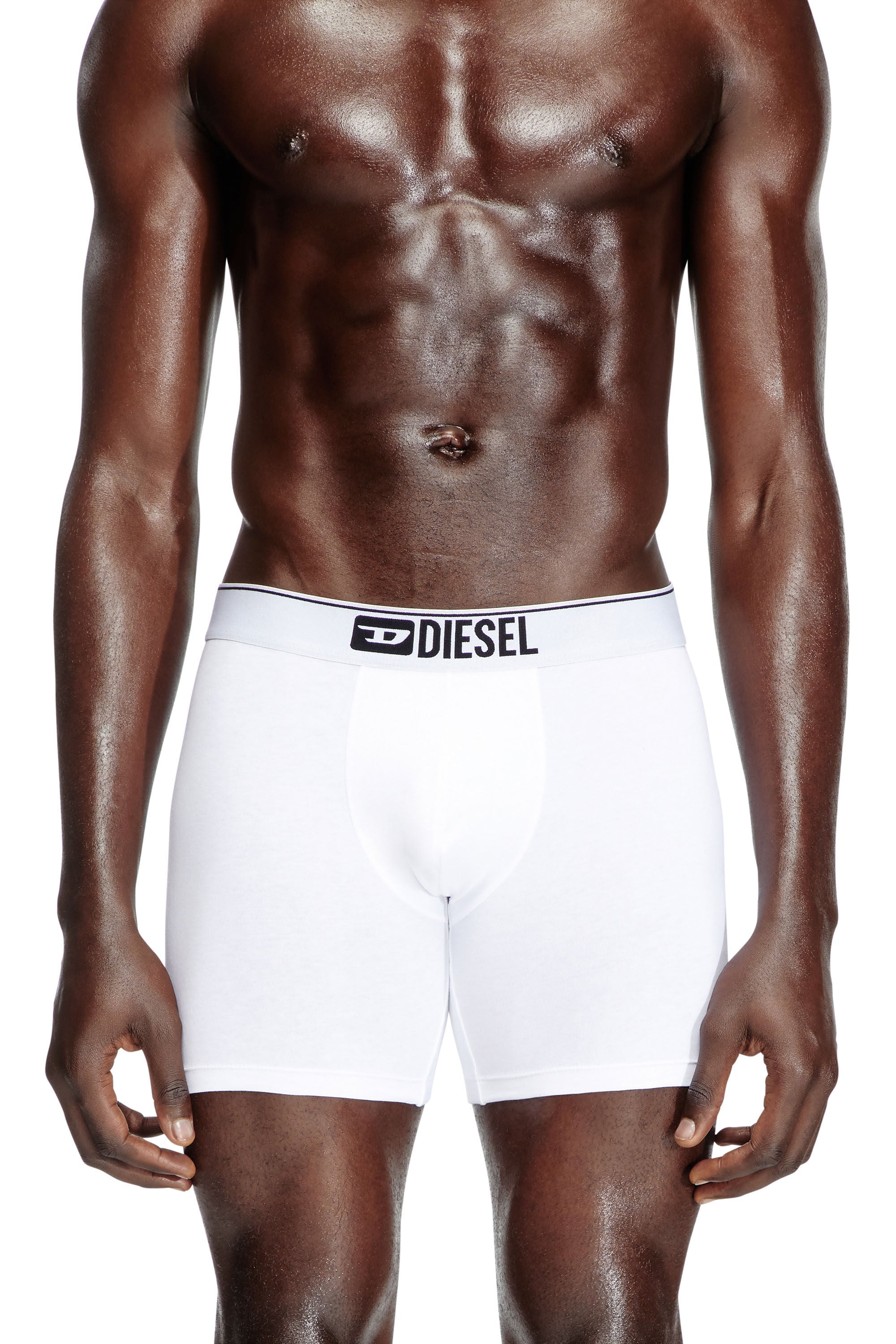 Diesel - Max Three Pack Long Boxer - Black/White