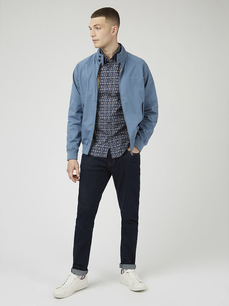 Ben Sherman - Foulard Print LS Shirt - Marine