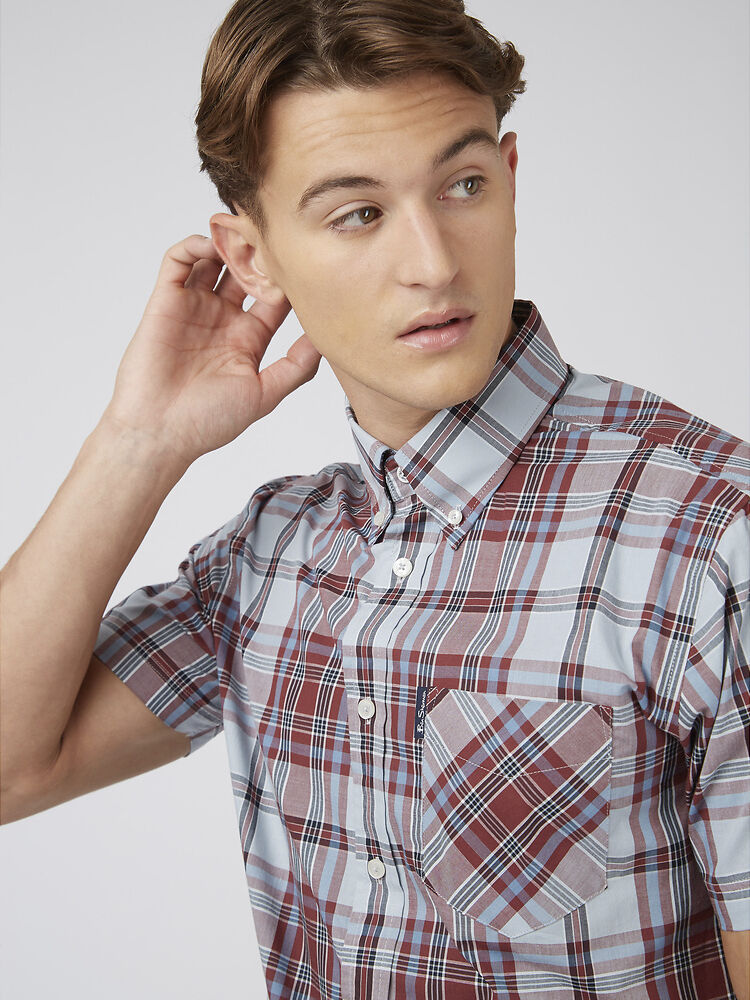 Ben Sherman - Classic Check SS Shirt - Light Blue