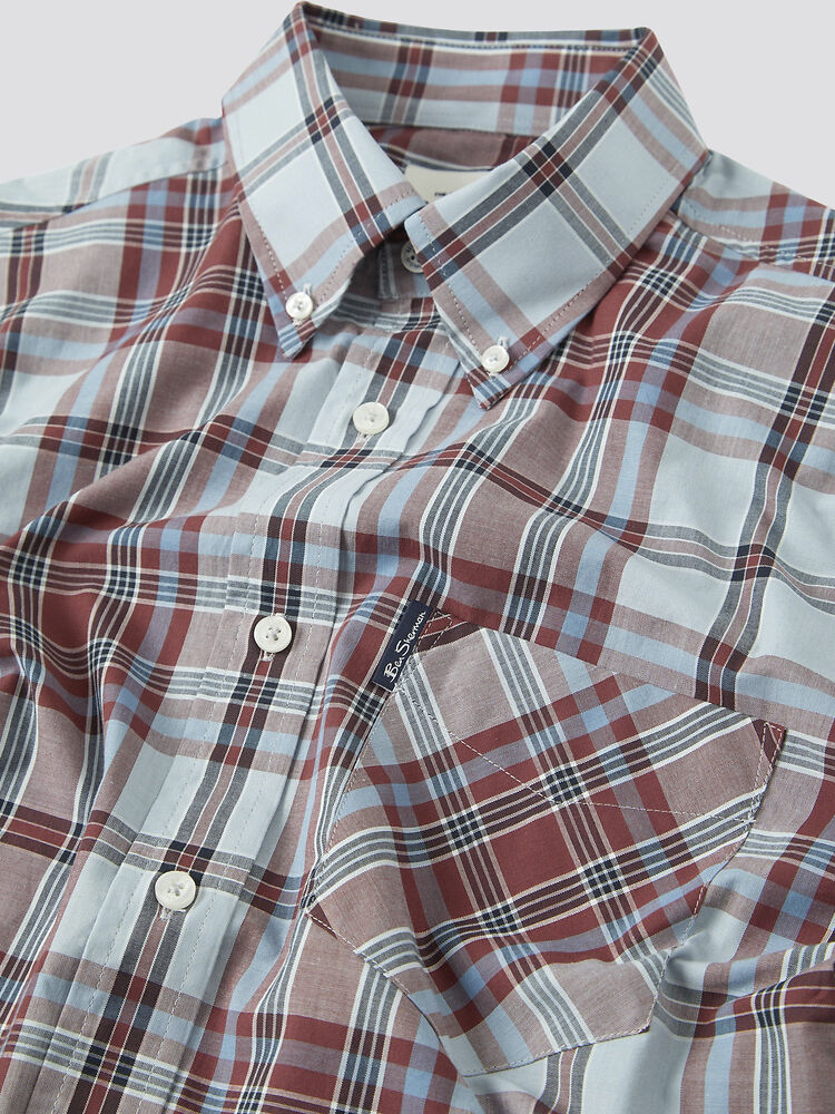 Ben Sherman - Classic Check SS Shirt - Light Blue