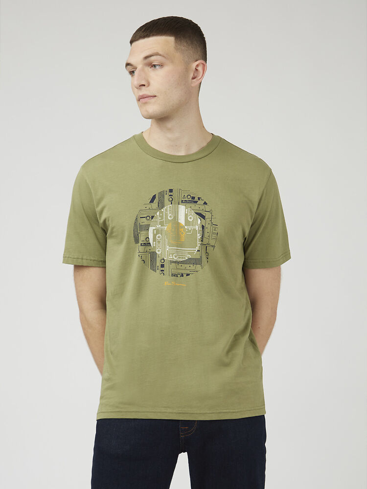 Ben Sherman - Retro Tape Target Tee - Loden