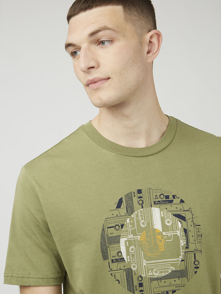 Ben Sherman - Retro Tape Target Tee - Loden