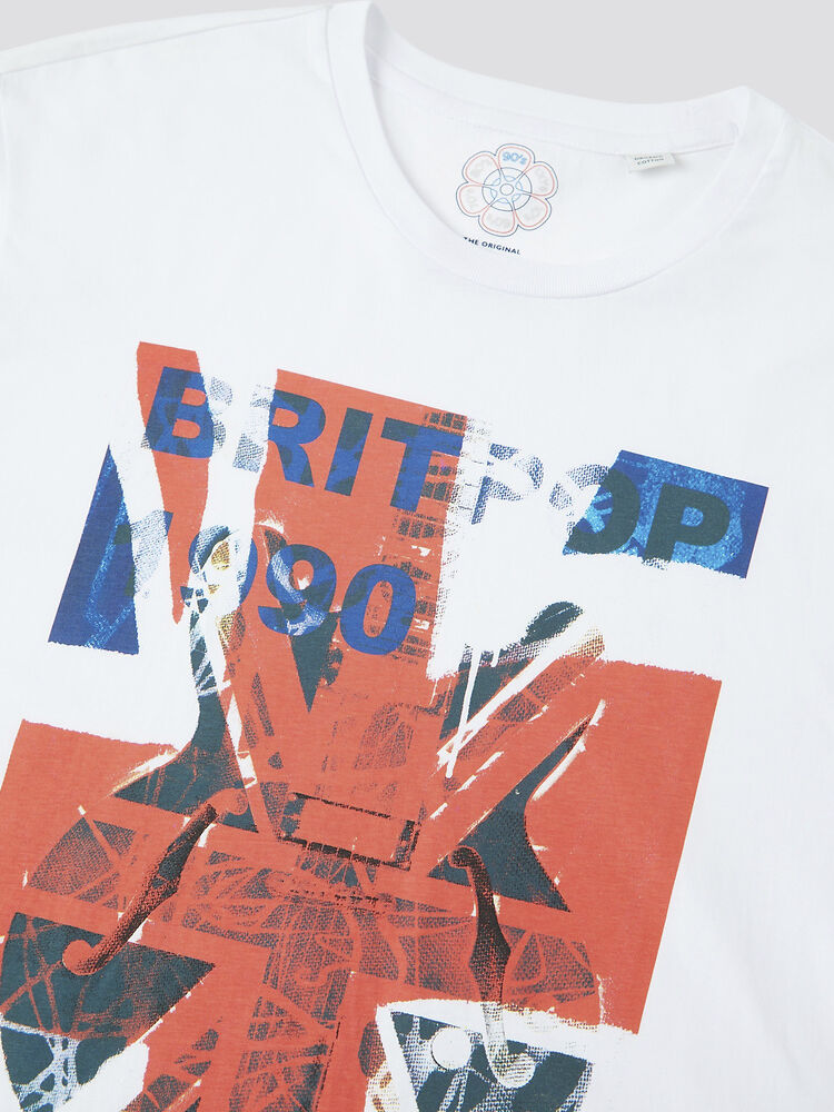 Ben Sherman - Anniversary 1990's Graphic Tee - White