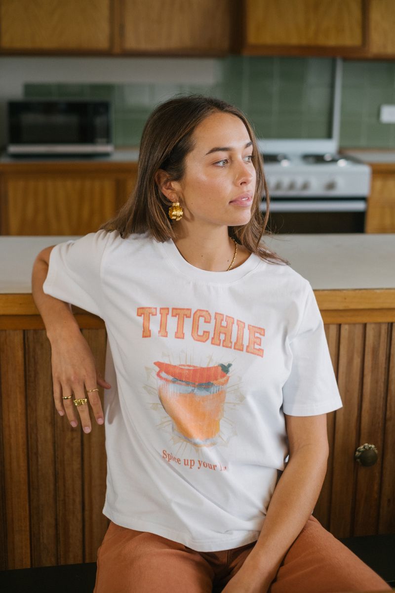 Titchie - Spice Up Your Life Tee - White