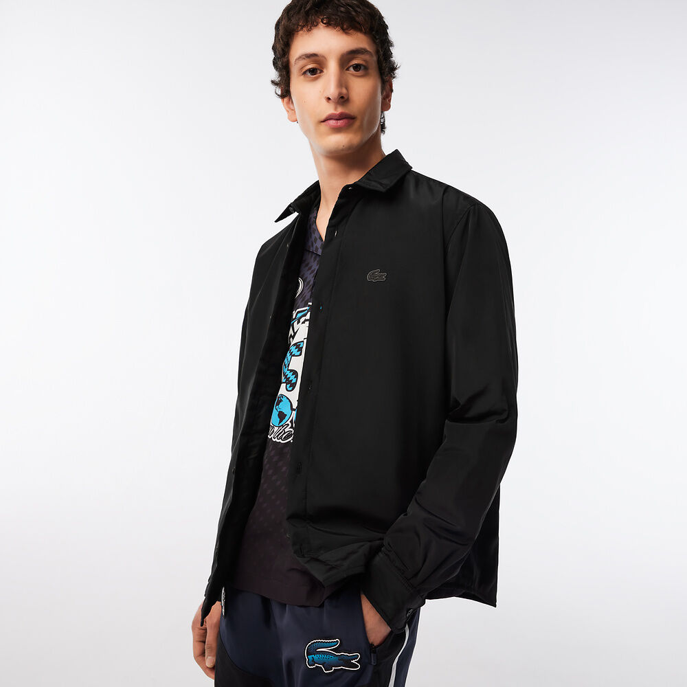 Lacoste - Active Water Repellent Overshirt - Black