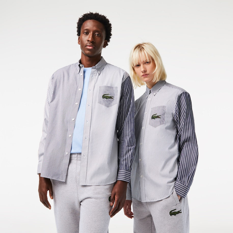 Lacoste - Essentials Croc Pocket Shirt - White/Navy