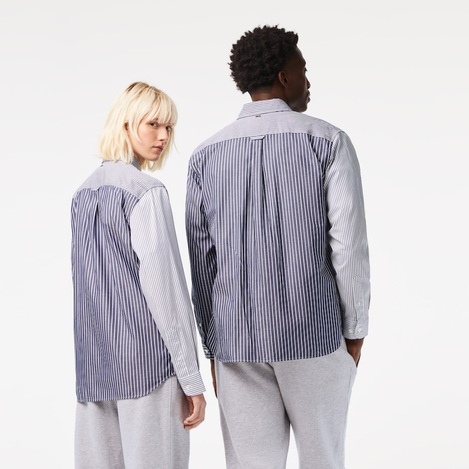 Lacoste - Essentials Croc Pocket Shirt - White/Navy