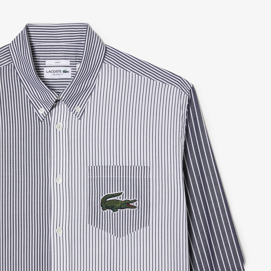 Lacoste - Essentials Croc Pocket Shirt - White/Navy