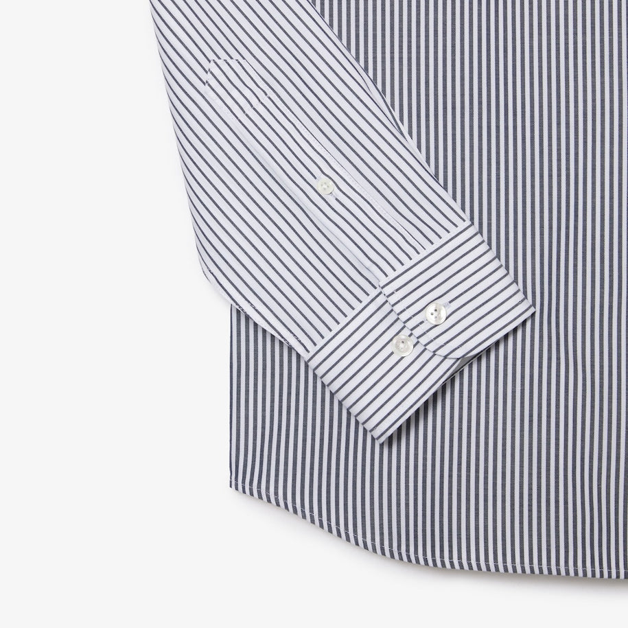 Lacoste - Essentials Croc Pocket Shirt - White/Navy
