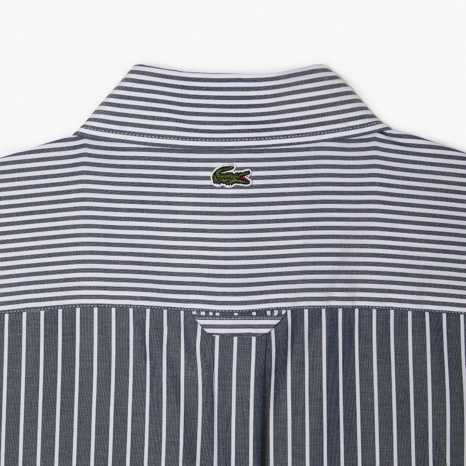 Lacoste - Essentials Croc Pocket Shirt - White/Navy