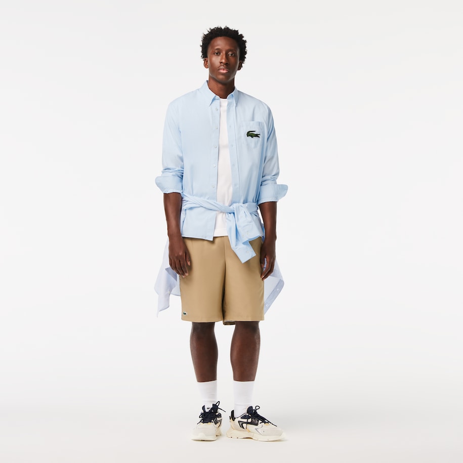Lacoste - Relaxed Fit Large Croc Shirt - Blue