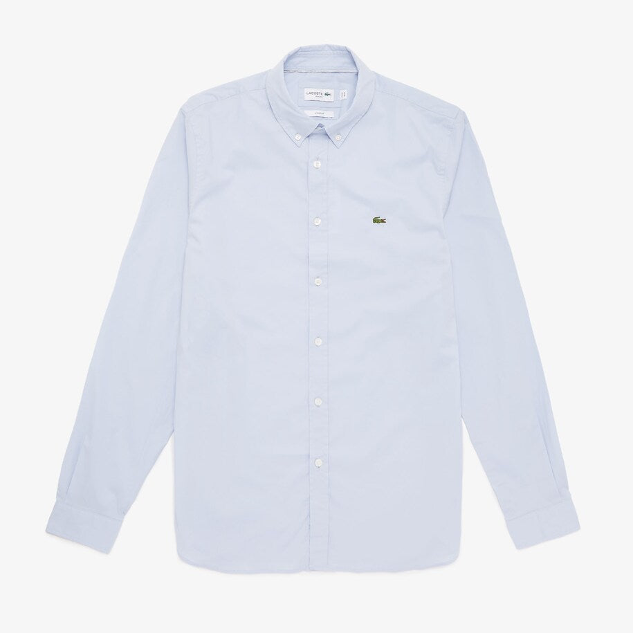 Lacoste - Slim Fit LS Plain Stretch Poplin Shirt - Phoen