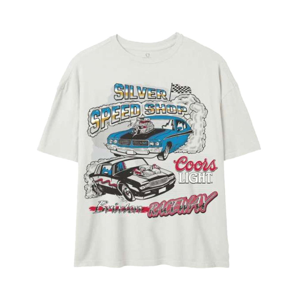 Brixton - Coors Light Raceway BF Tee - White