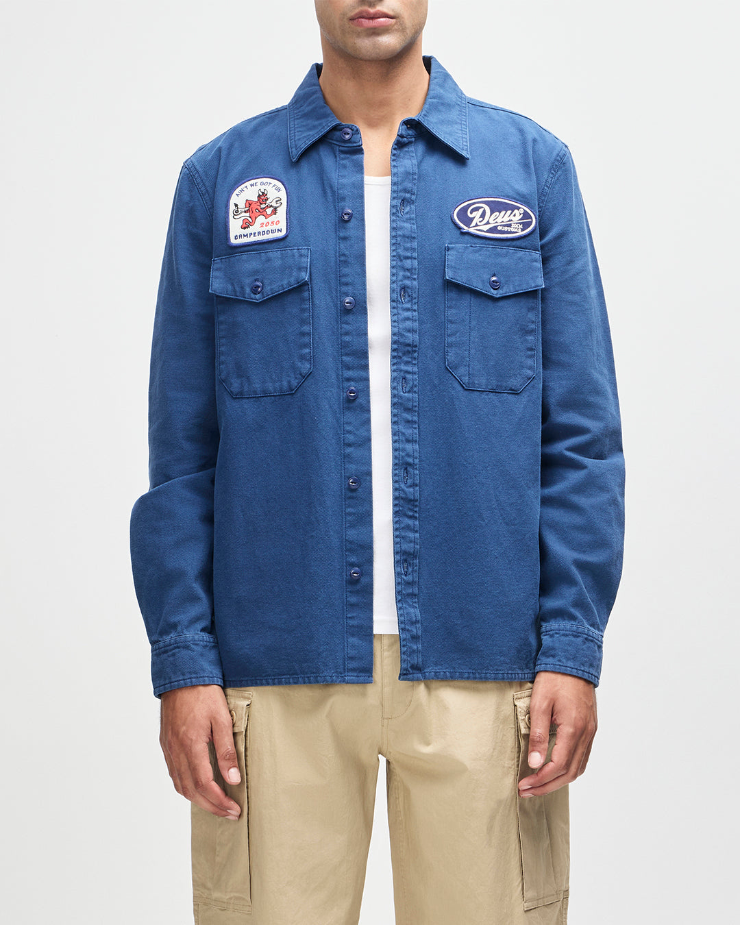 Deus - Nomad LS Shirt - Mechanic Blue