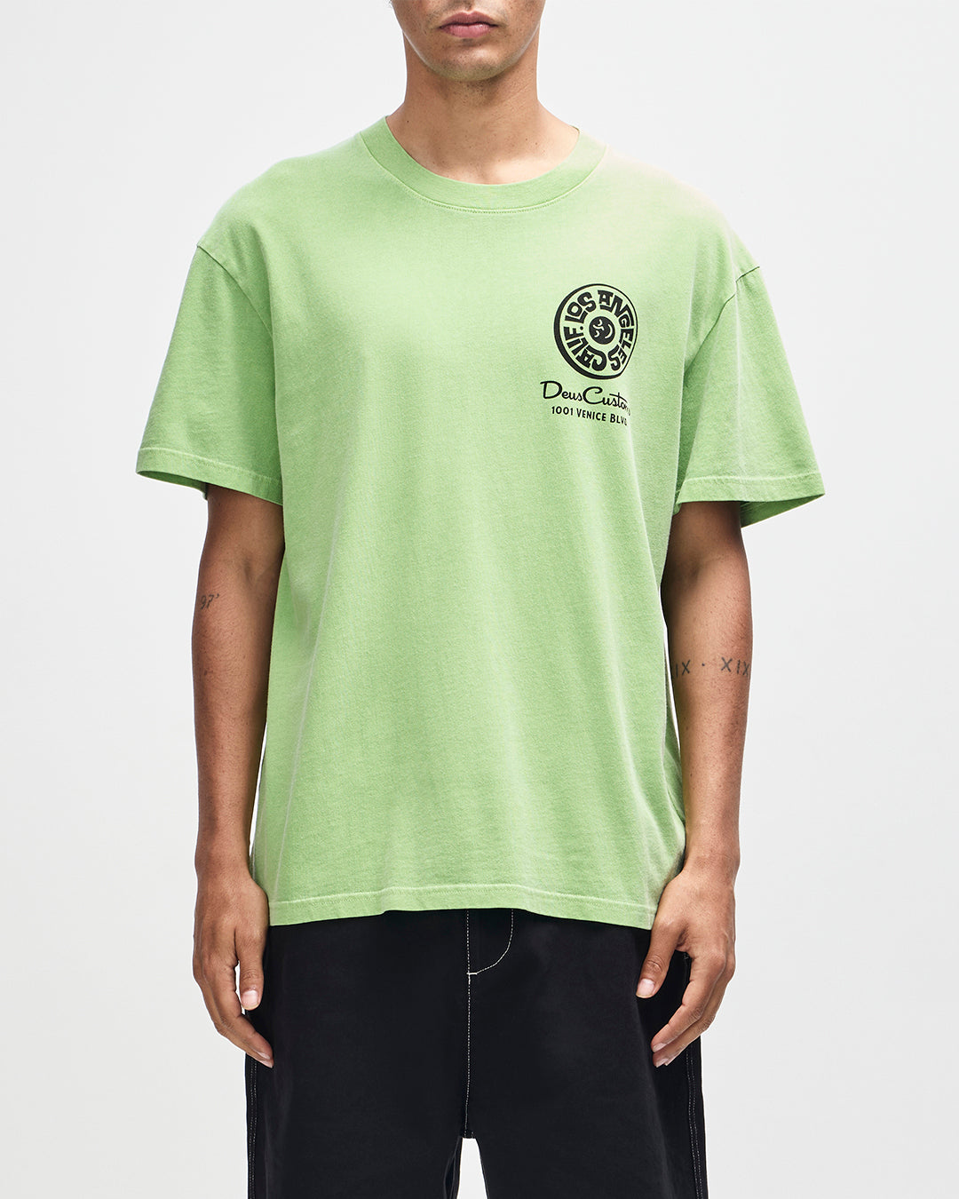 Deus - Los Angeles Address Tee - Parrot Green