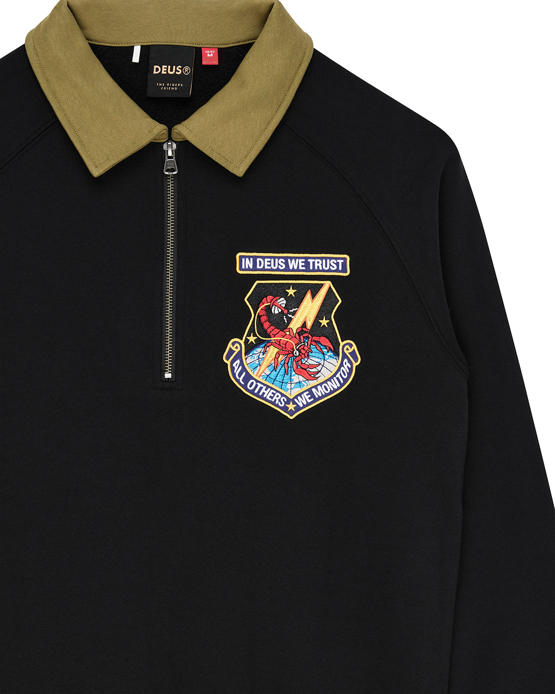 Deus - All Others Half Zip Sweat - Black